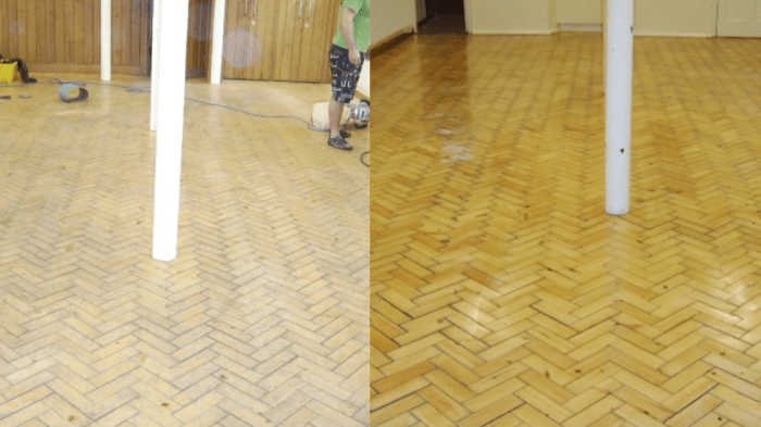 Before And After: Inspiring Parquet Floor Restoration Projects ... Apakah Lantai Parket Lapangan Basket Bisa Dipasang di Gedung Lama?