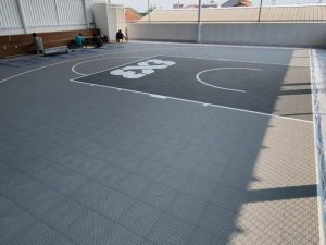 Lantai parket lapangan basket lantaiparket.id