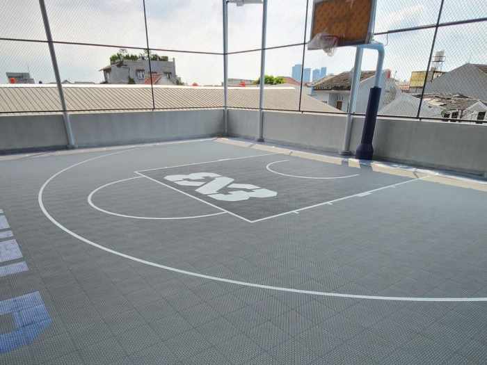 Lantai parket lapangan basket lantaiparket.id