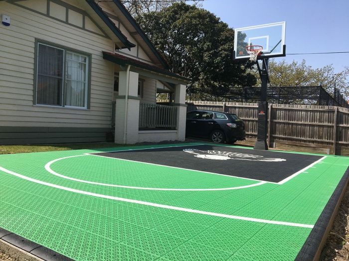 Outdoor Basketball Court Floor