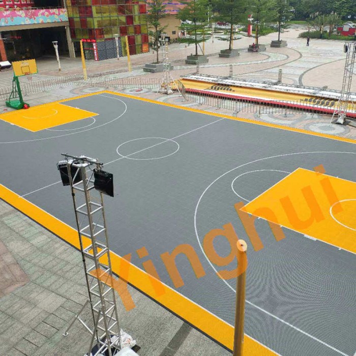 Lantai lapangan basket outdoor lantaiparket.id