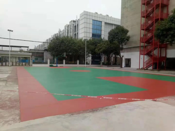 Material lantai lapangan basket
