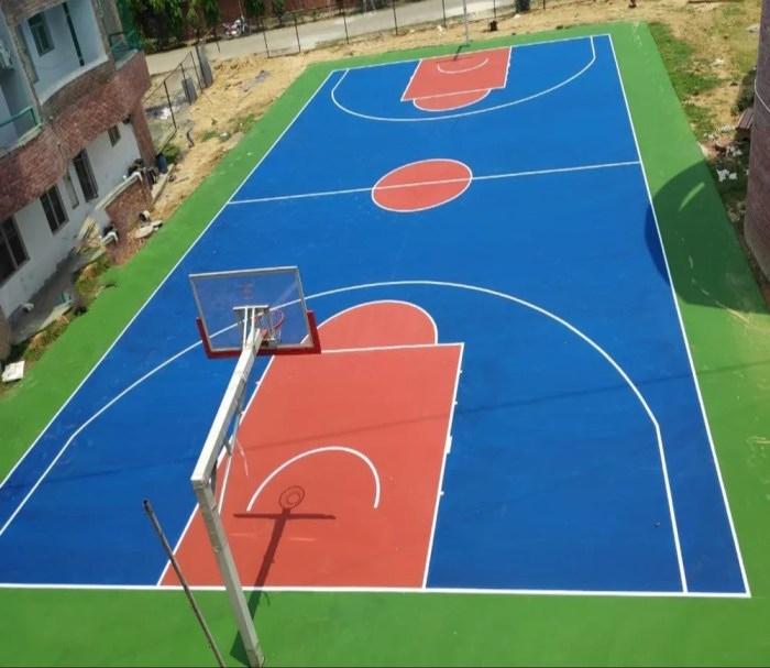Acrylic Outdoor Basketball Court Flooring, 10mm at ₹ 120/sq ft in Nagpur