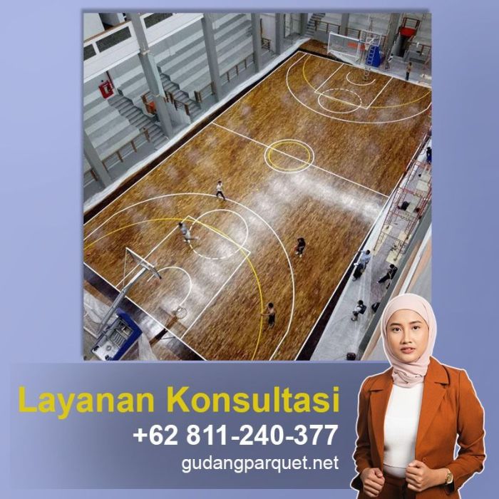 Lantai kayu lapangan basket lantaiparket.id