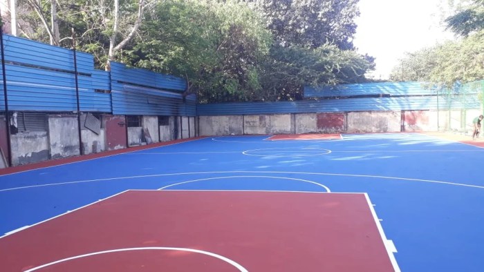 Acrylic Synthetic Outdoor Basketball Court Flooring f, 2 mm at Rs 65/sq ...