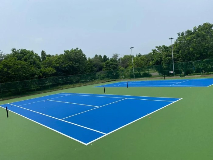 Synthetic Acrylic Outdoor Basketball Court Flooring, For Indoor/Outdoor ...