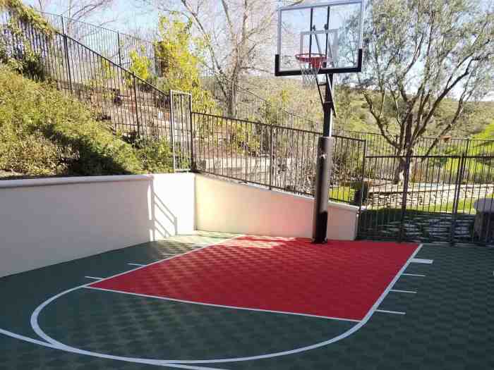 Backyard Basketball Court Flooring - ModuTile - Outdoor Sport Tiles