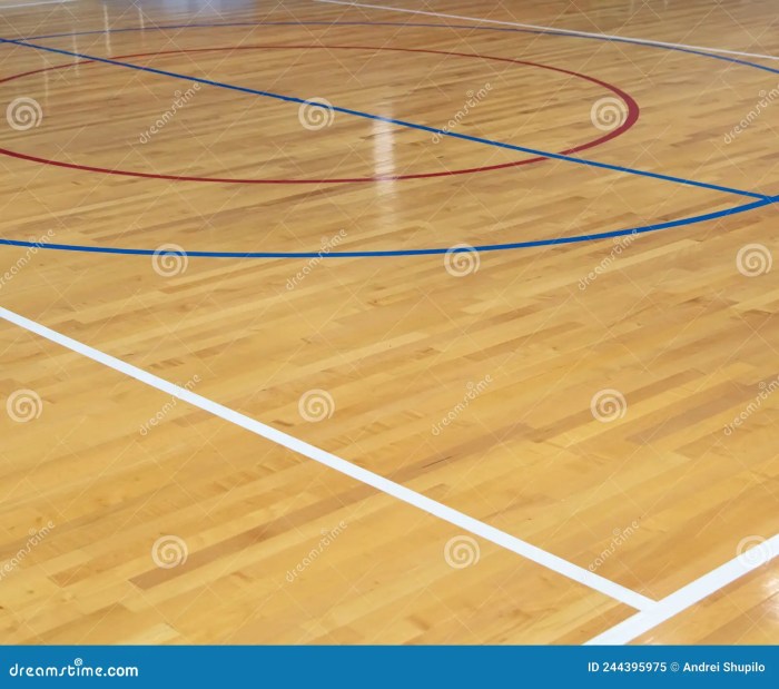Parquet Floor in the Basketball Hall Stock Image - Image of recreation ...