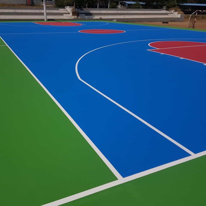 Indoor Basketball Court Flooring at ₹ 320/square feet | Basketball ...