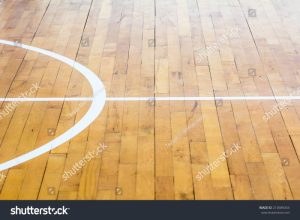 Wooden Parquet Floor Basketball Court Vector Stock Vector (Royalty Free ...