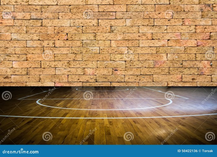 Wooden Floor Basketball Court Stock Photo - Image of parquet, play ...