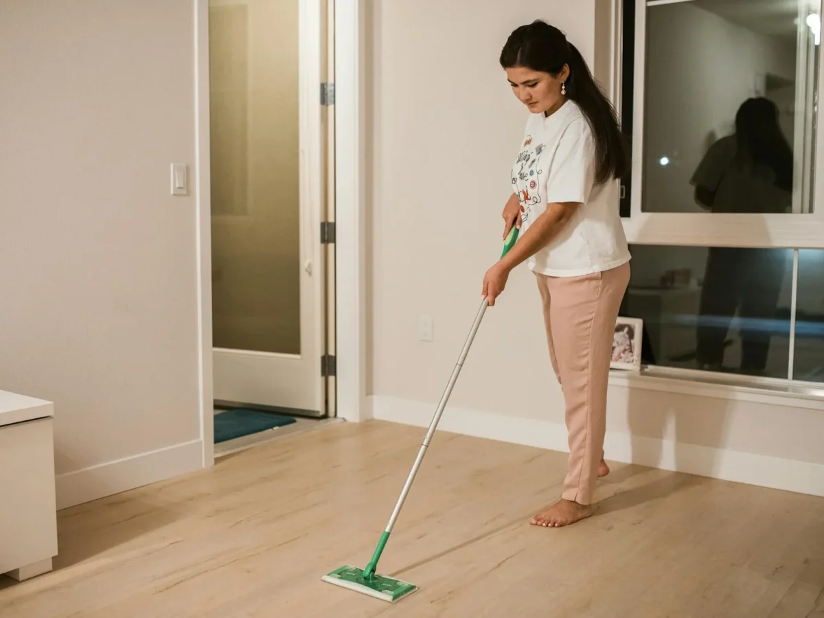 Cleaning Floor Polish