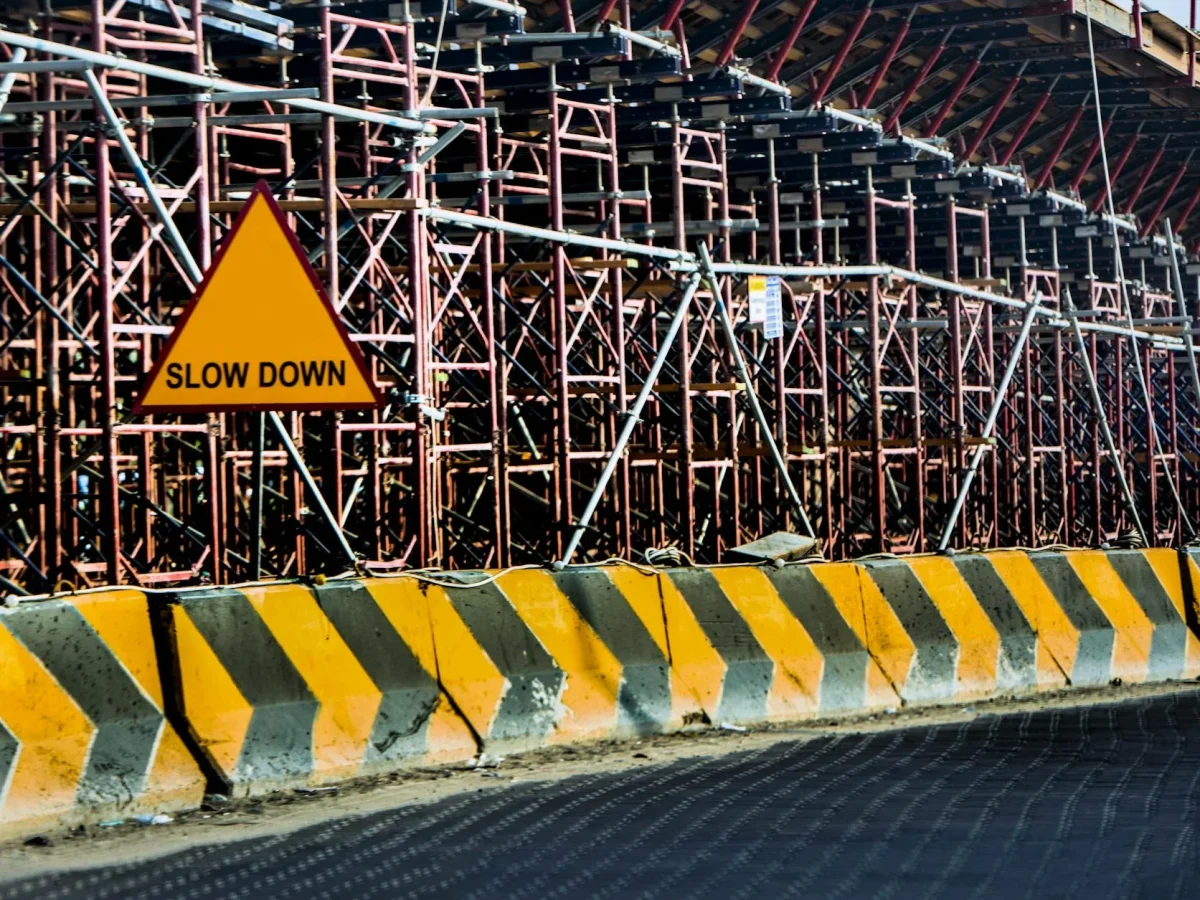 Construction Mistake Warning Sign