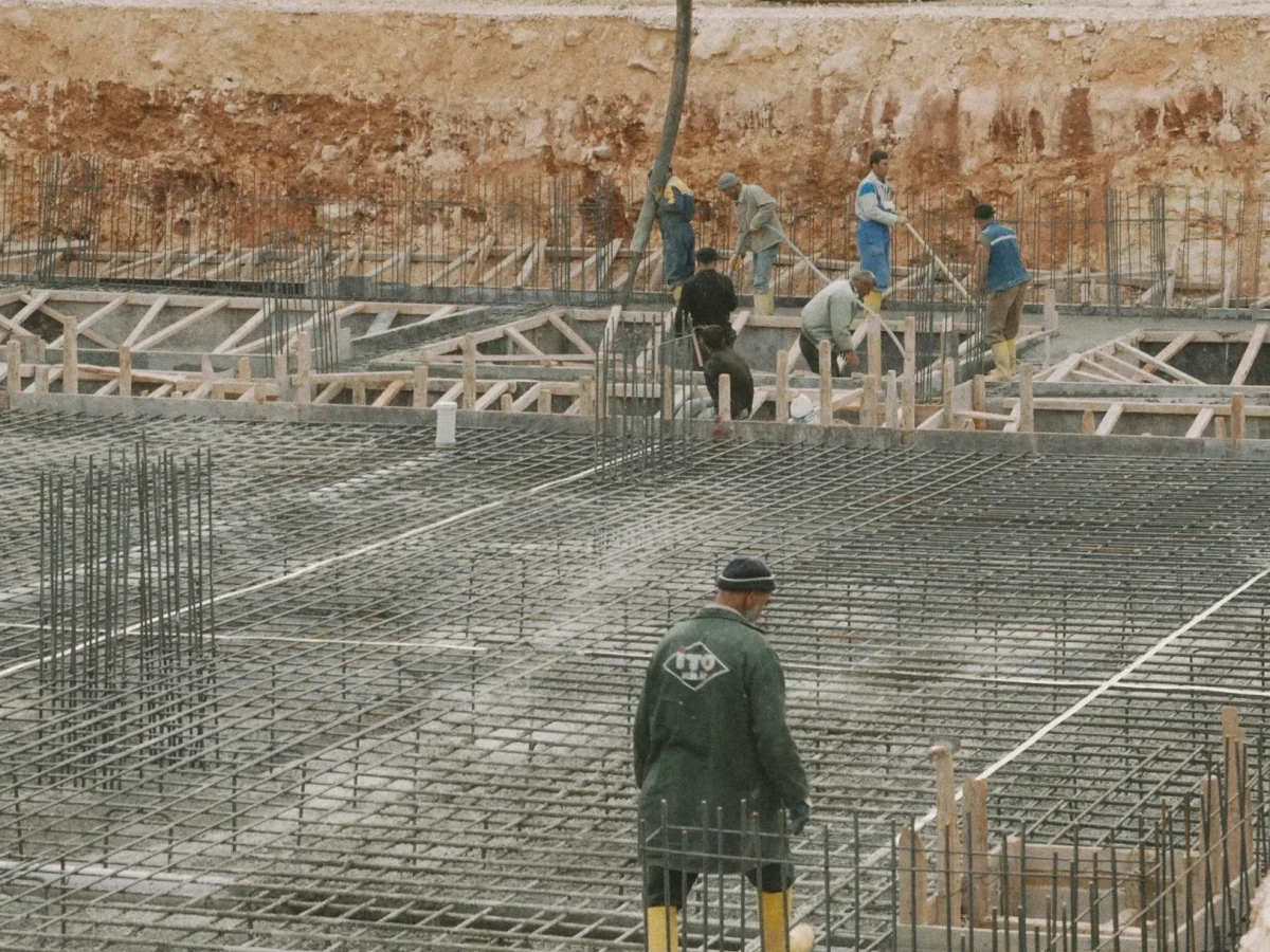 Construction Site Building Process Skilled Workers