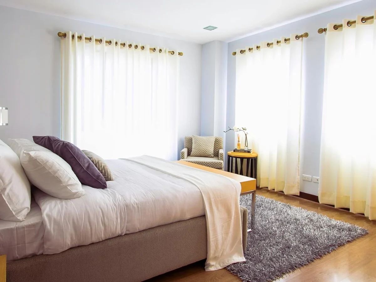 Cozy Bedroom Wood Texture