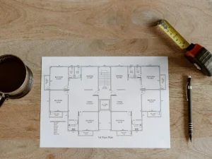 Measuring Tape Floor Plan