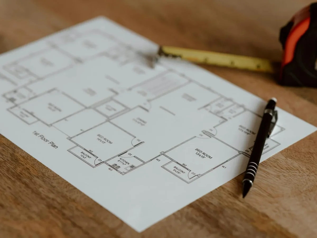 Measuring Tape Floor Plan