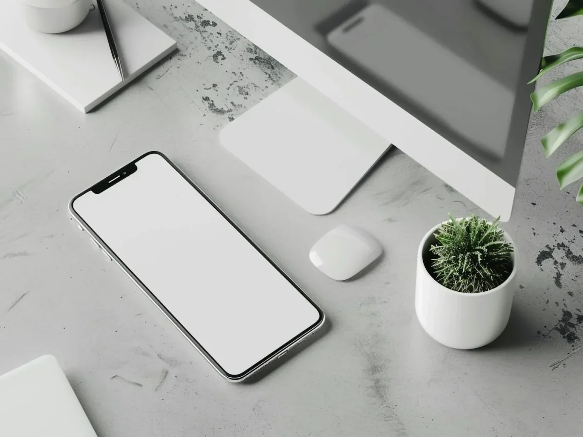 Minimalist Desk Wood Aesthetic Clean Workspace