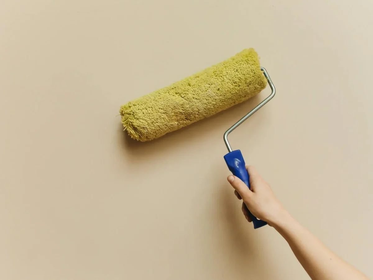 Paint Roller Wood Finish