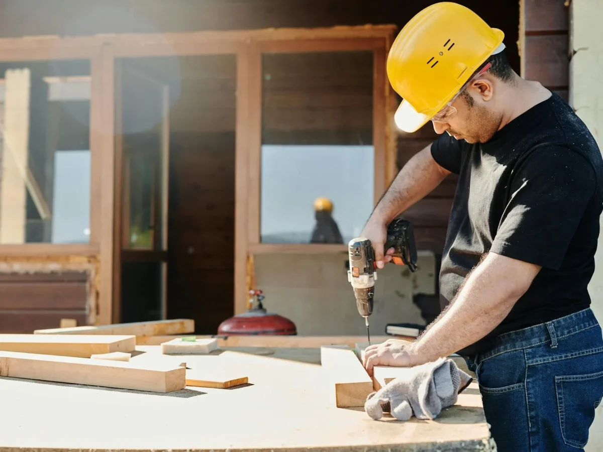 Professional Worker Construction Tools