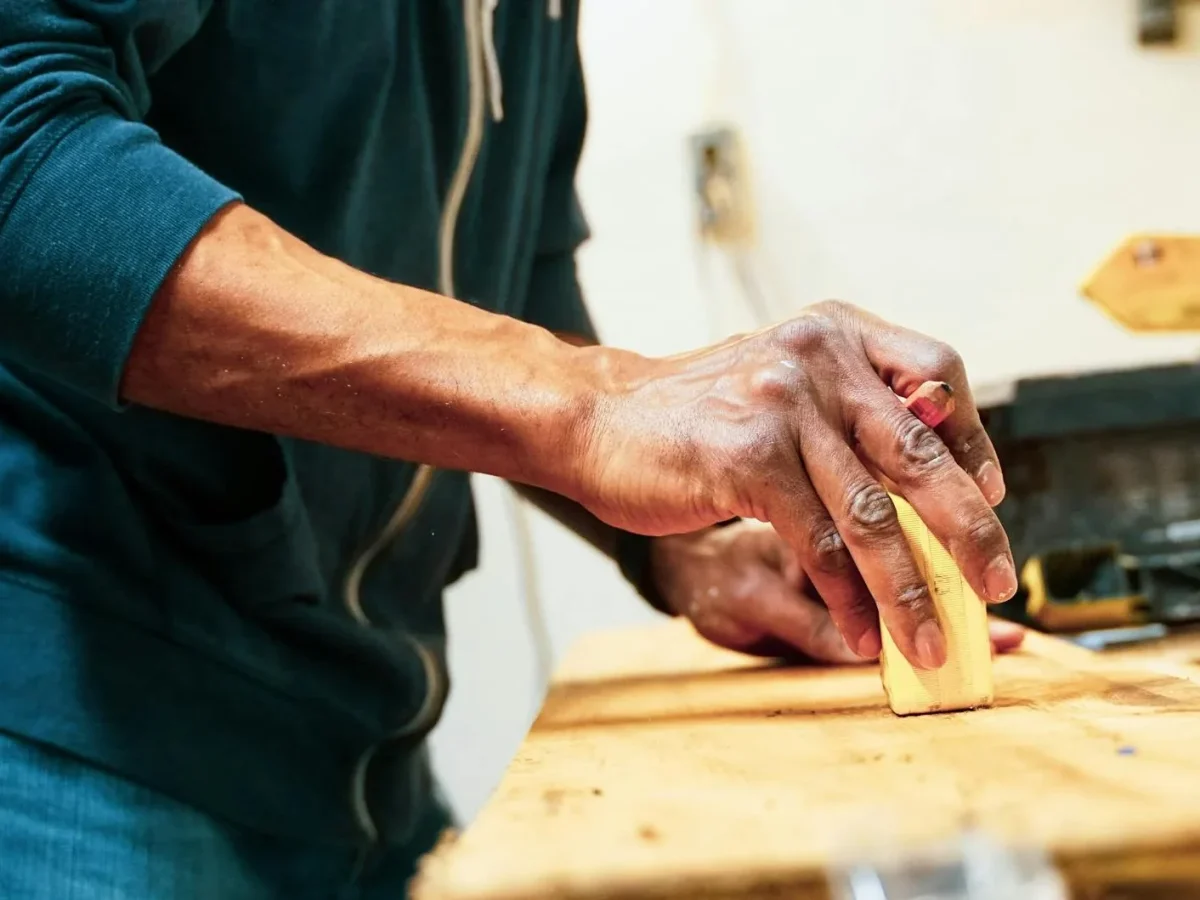 Sanding Floor Wood Polishing