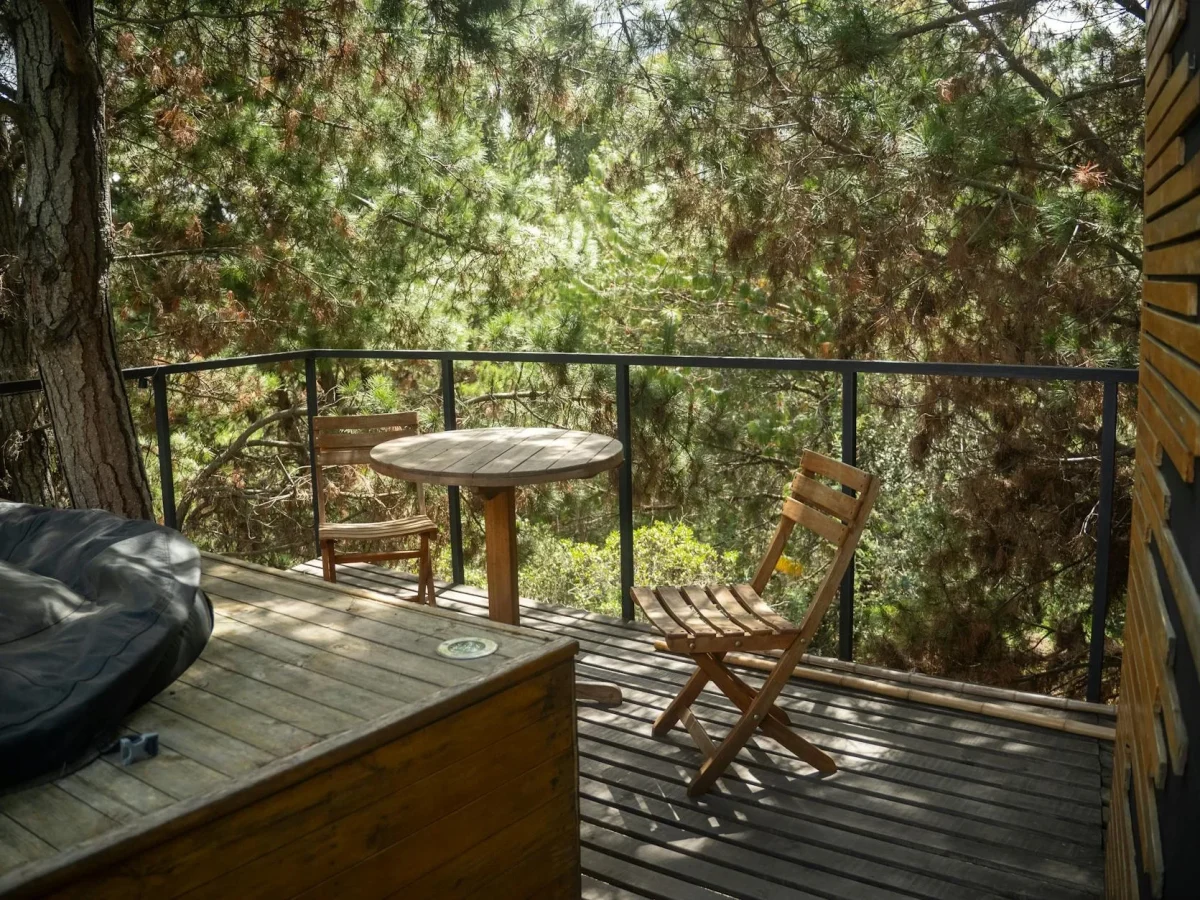 Small Wooden Terrace Large Wood Deck Design