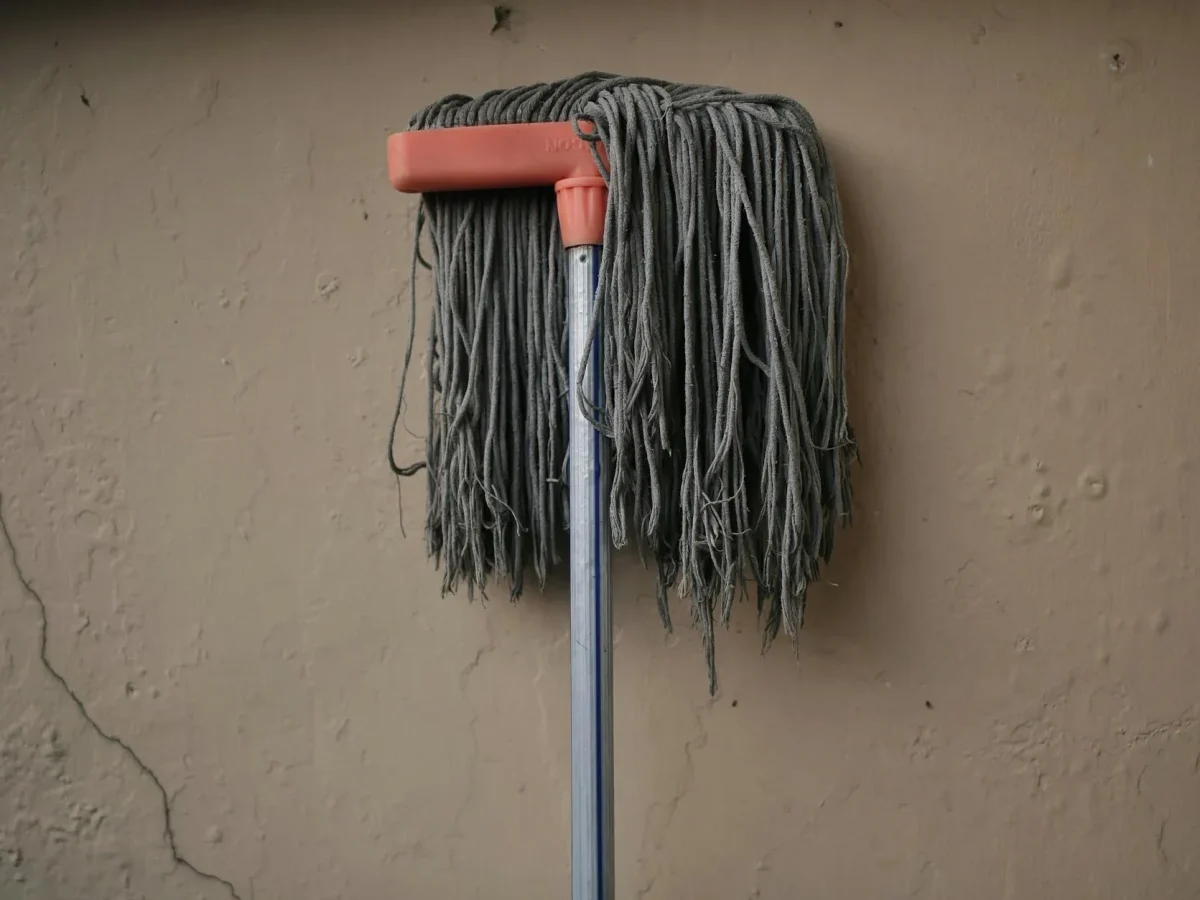 Wet Mop Damaged Floor