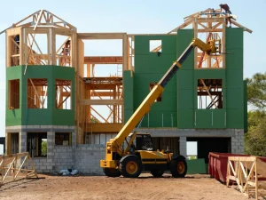 Wood Beam House Construction