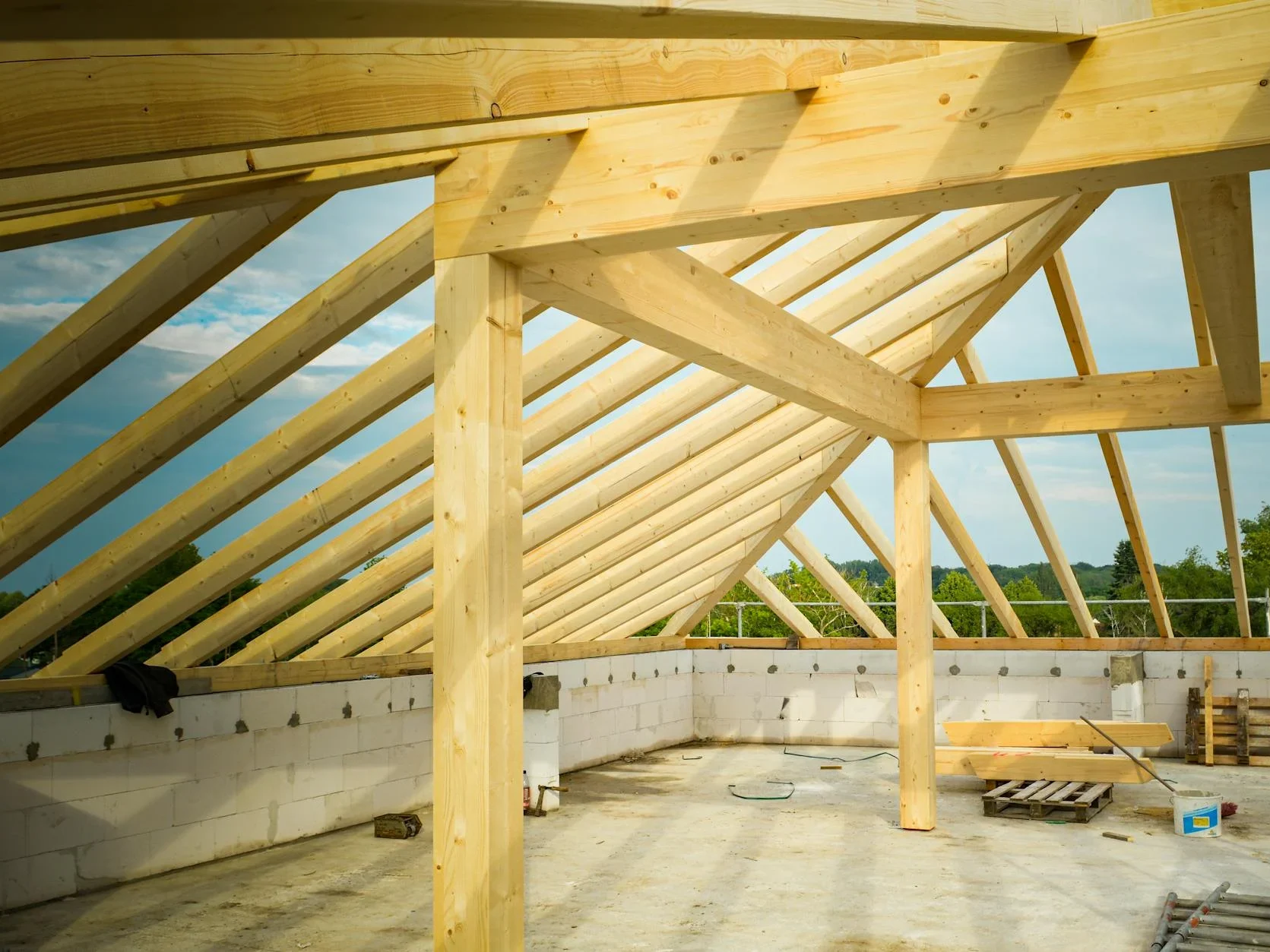Wood Construction Building Process