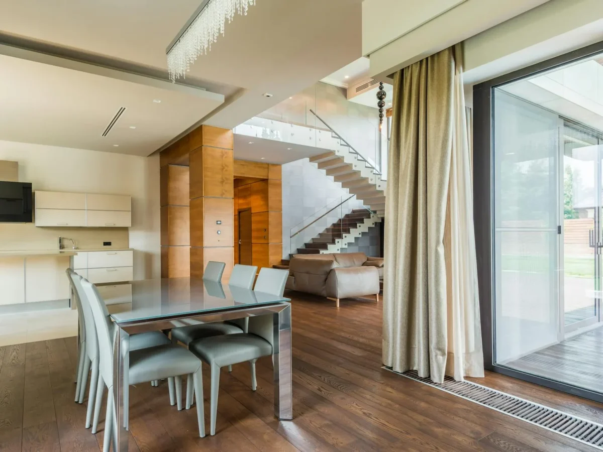 Wood Floor Elegant Room