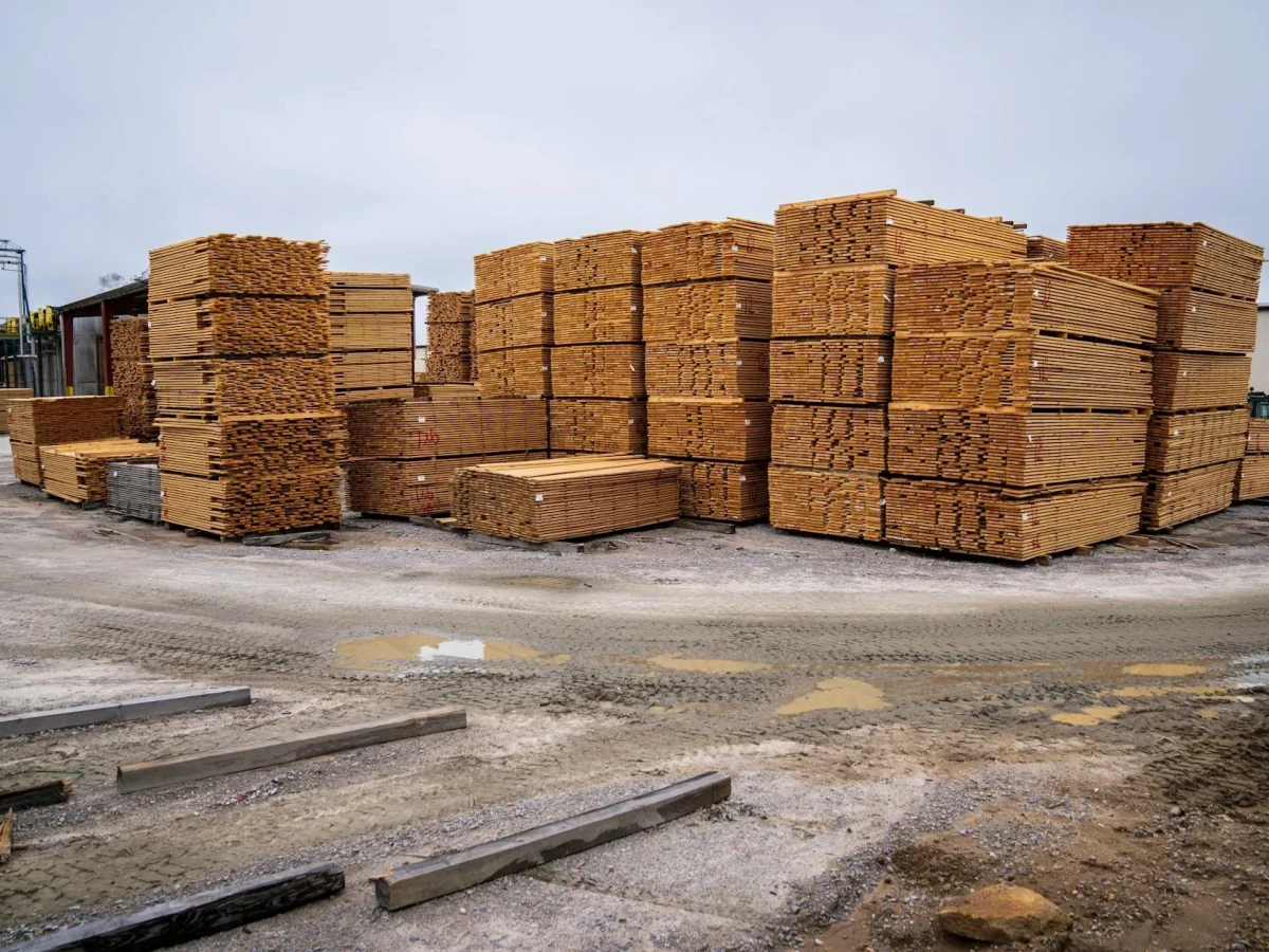 Wood Planks Timber Stack