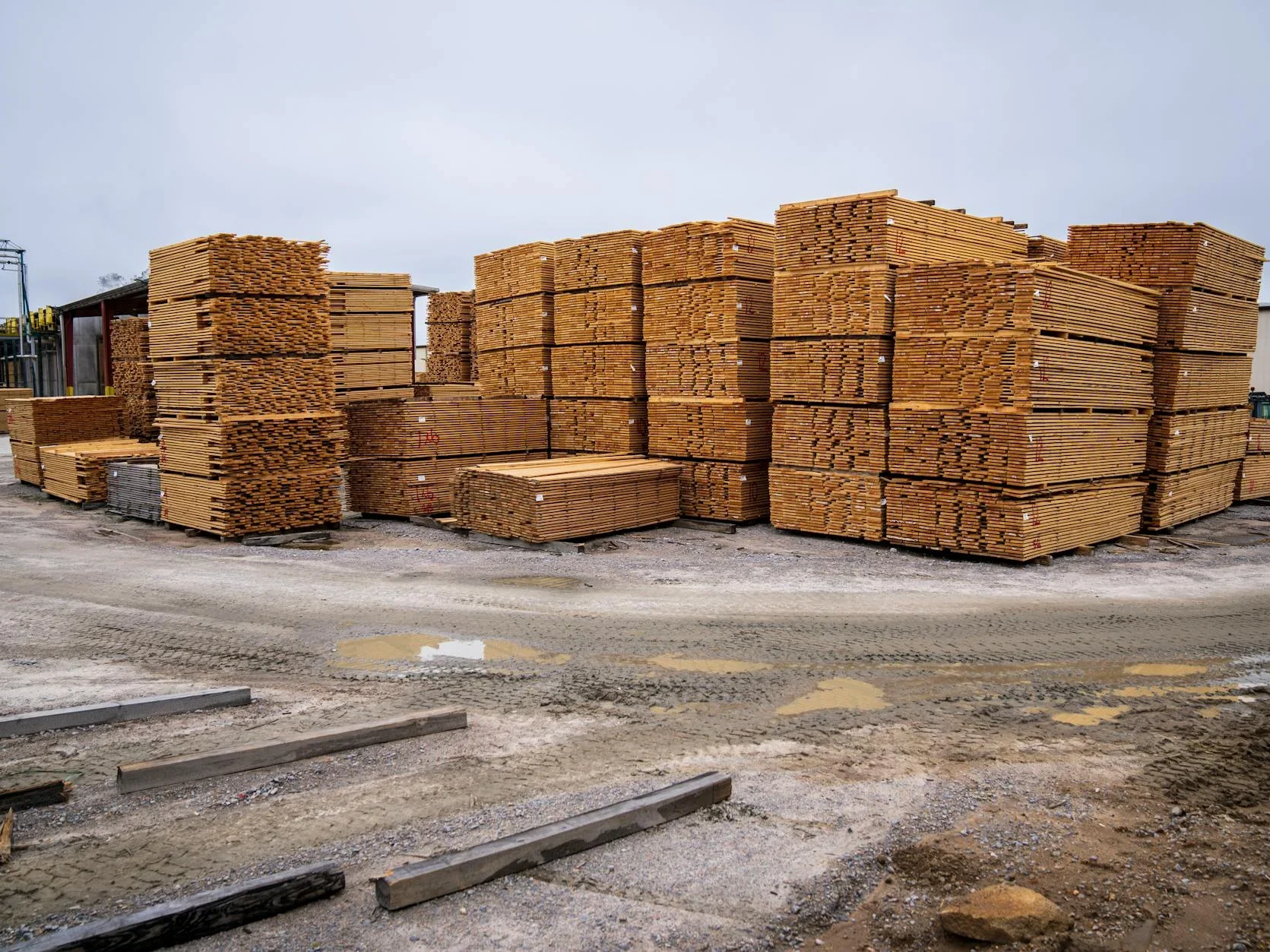 Wood Planks Timber Stack