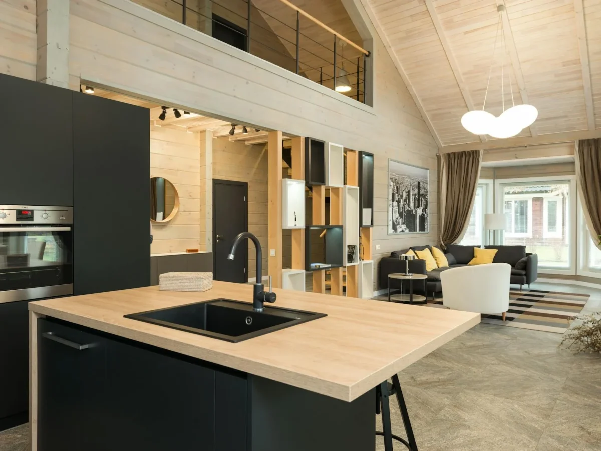 Wooden House Interior Minimalist Decor